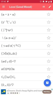 Kaomoji Japan Emoticon android App screenshot 9