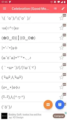 Kaomoji Japan Emoticon android App screenshot 4