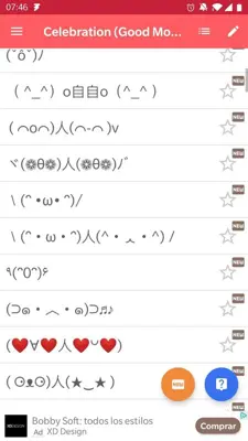 Kaomoji Japan Emoticon android App screenshot 5